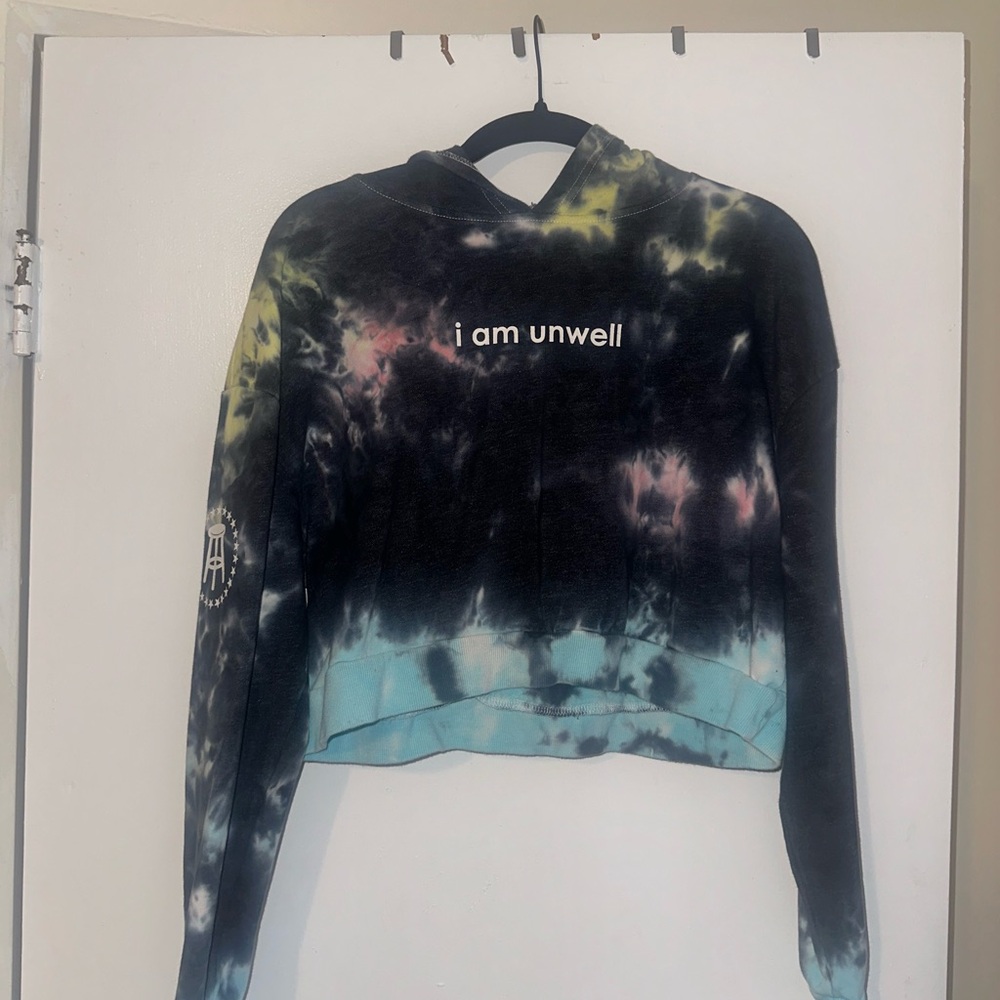 Call Her Daddy Tie-Dye Cropped Hoodie